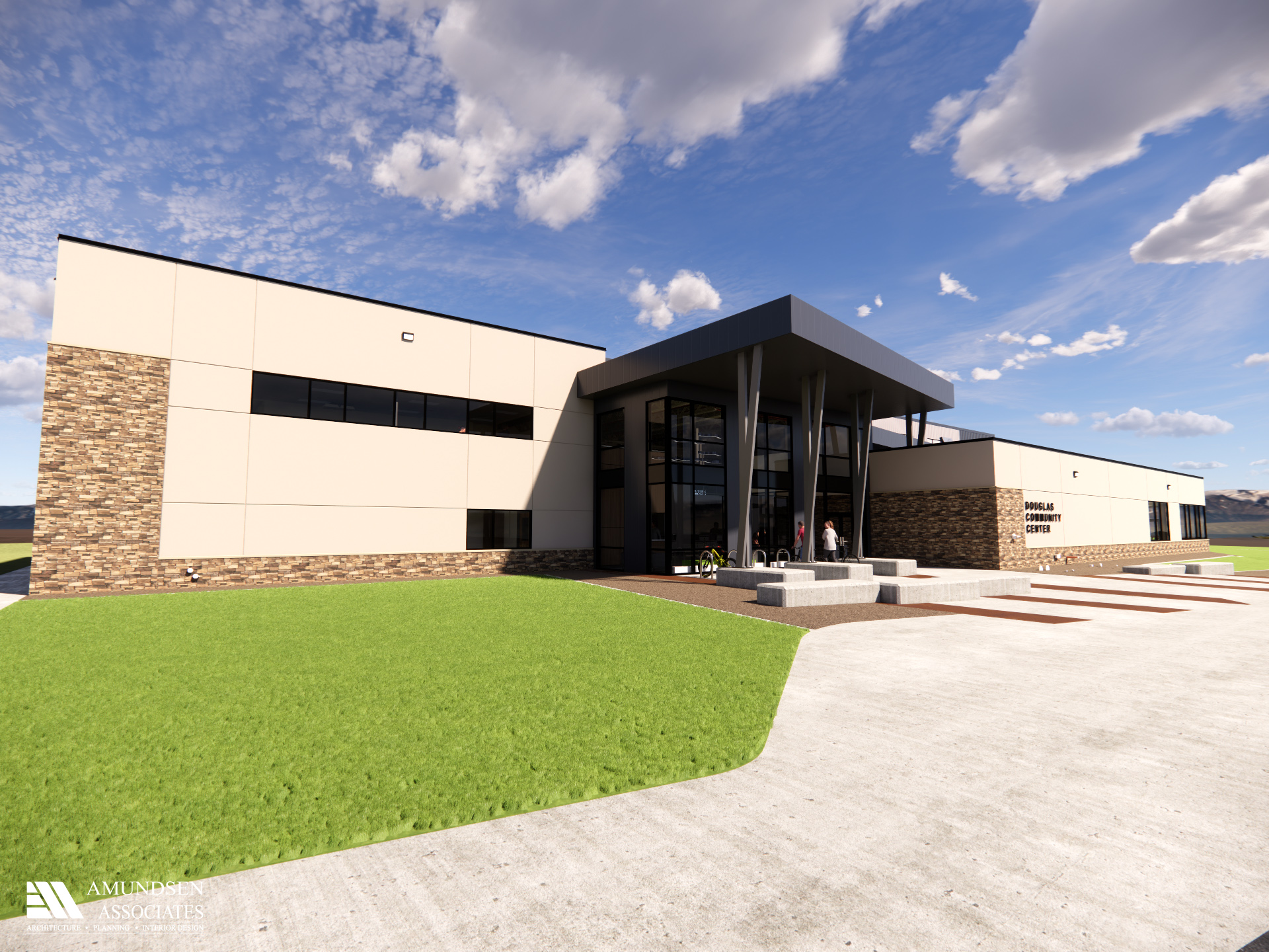 New Douglas community center building nearing completion